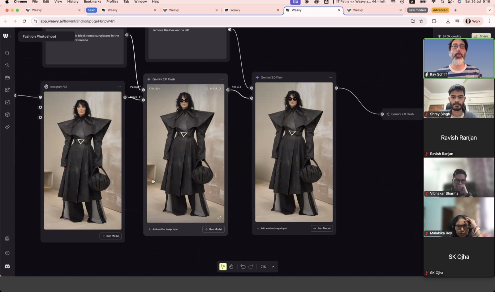 Live build session - building AI image workflows live on a Weavy canvas with mentors and learners